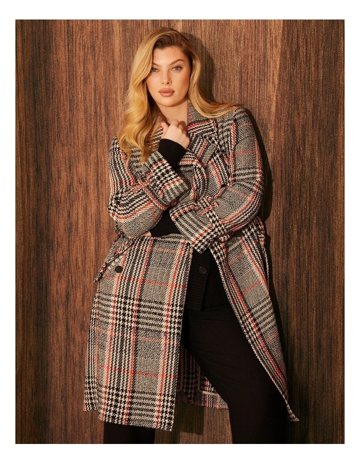 Bella Coat in Check image 2