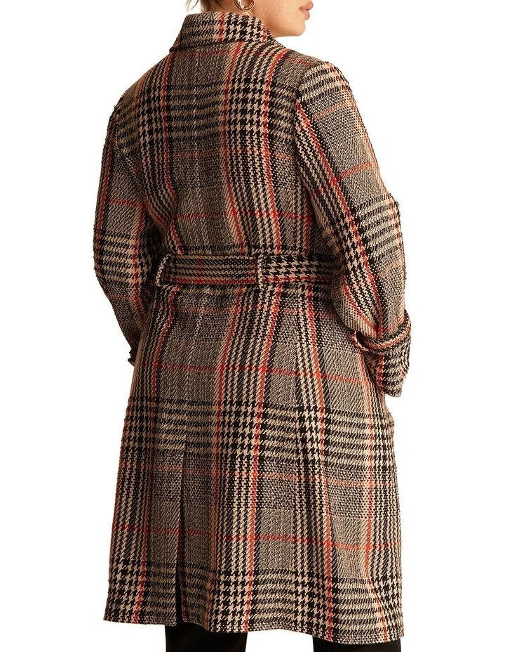 Bella Coat in Check image 3
