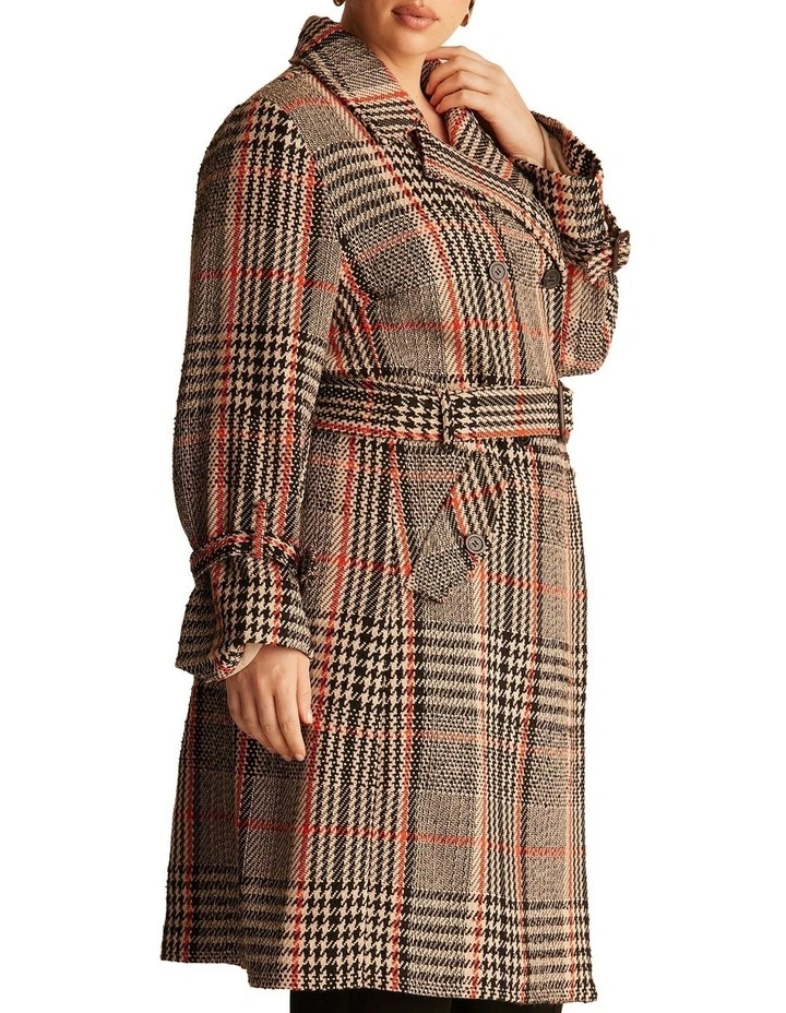 Bella Coat in Check image 4
