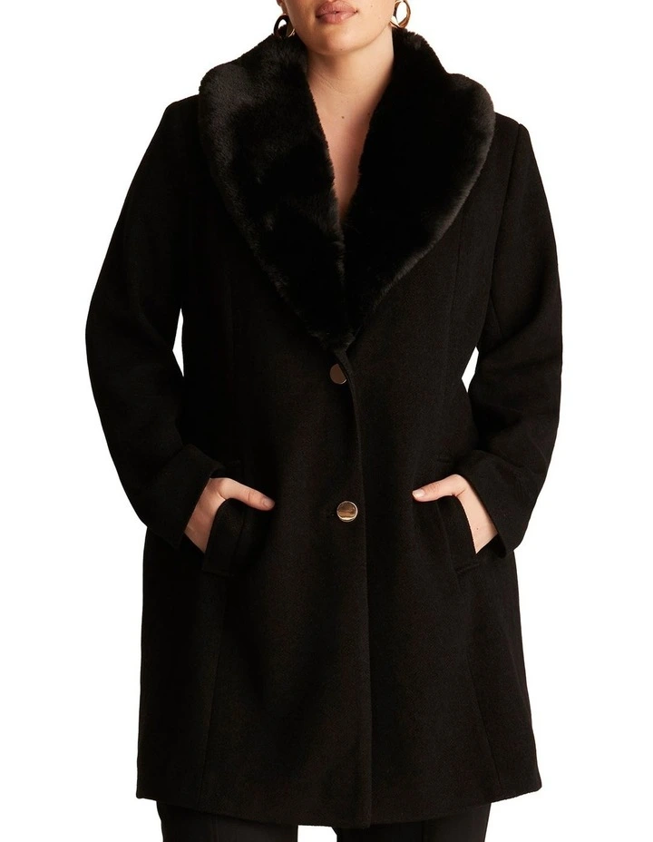 Albany Coat in Black image 1