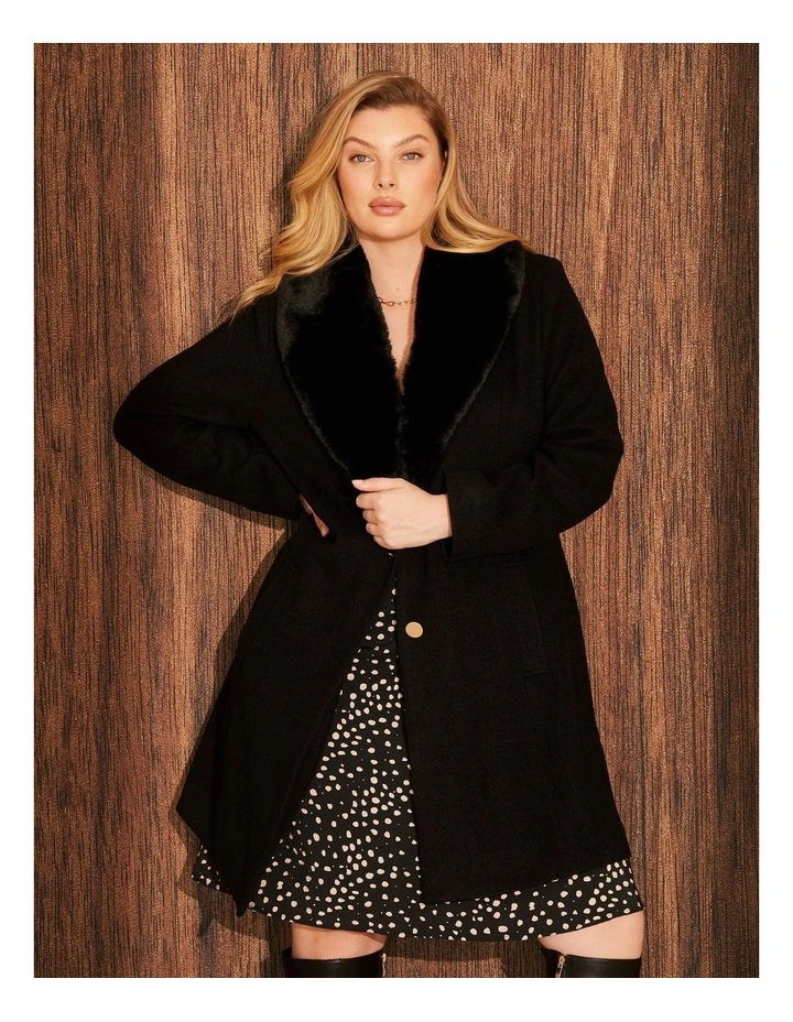 Albany Coat in Black image 2