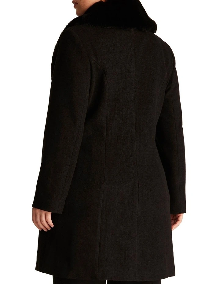 Albany Coat in Black image 3
