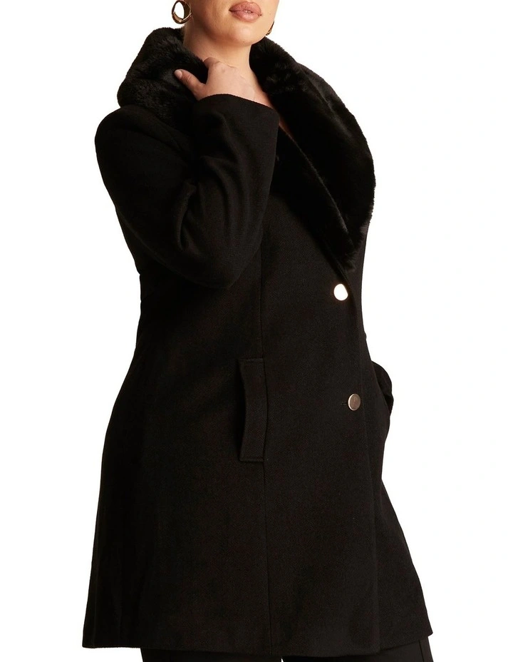 Albany Coat in Black image 4