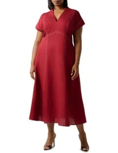 Arden Dress in Red