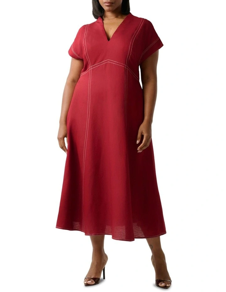 Arden Dress in Red image 1