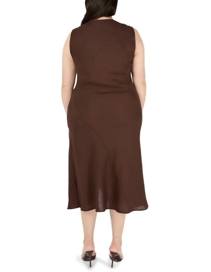Nadia Dress in Chocolate image 2