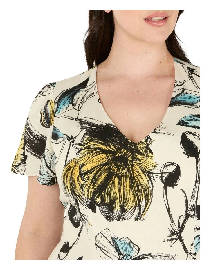 Vanessa Dress in Multi image 4