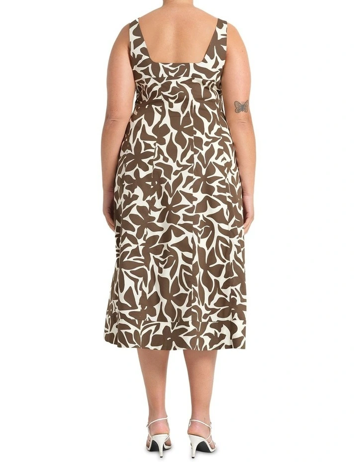 Slyvia Dress in Brown image 2
