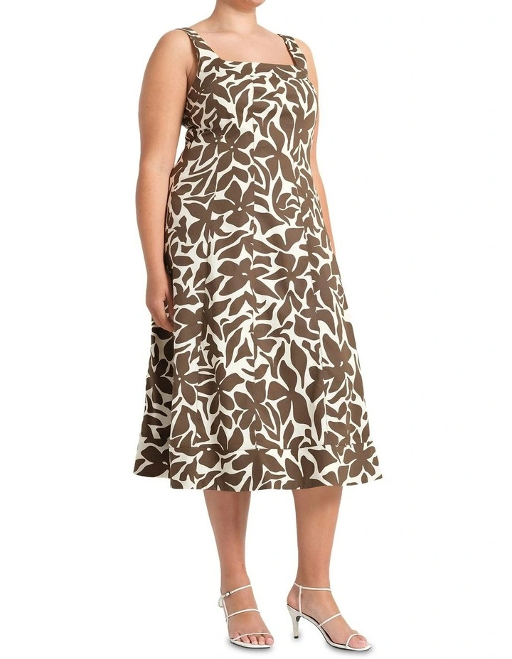 Slyvia Dress in Brown image 3