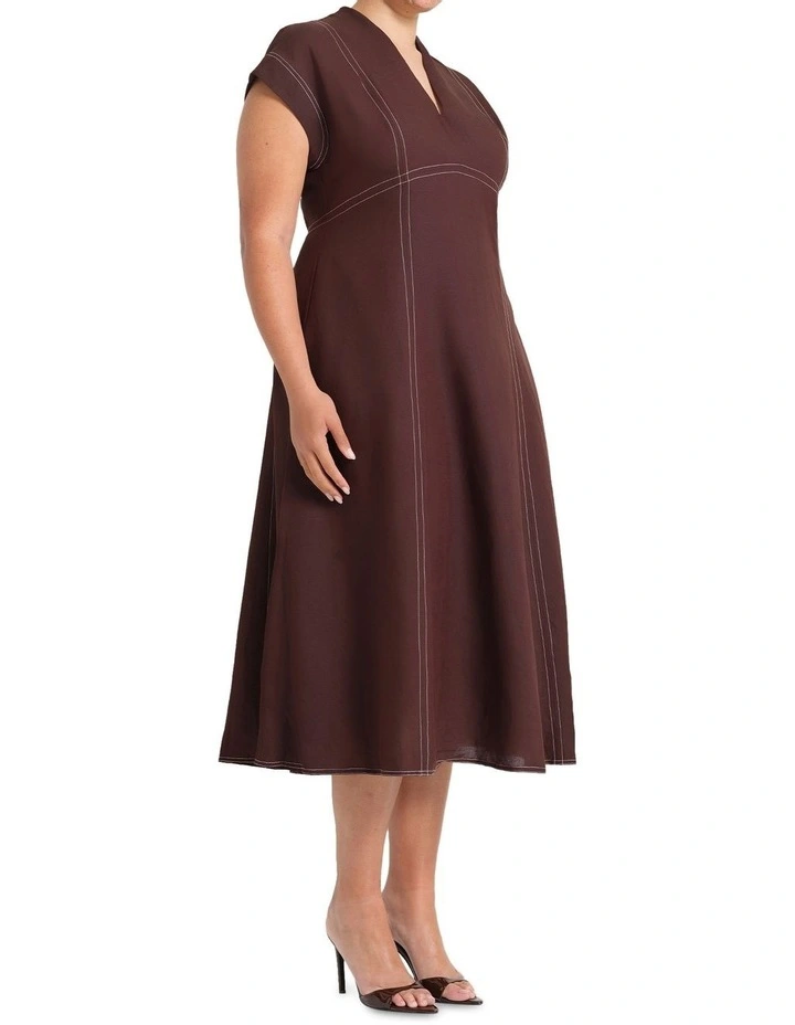 Arden Dress in Chocolate image 3