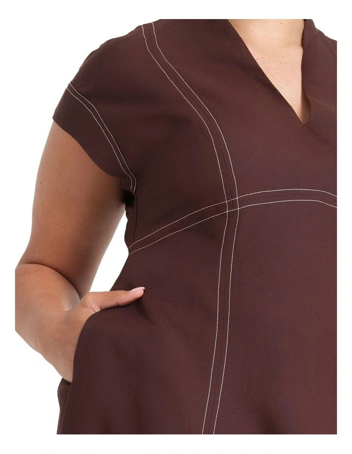 Arden Dress in Chocolate image 4