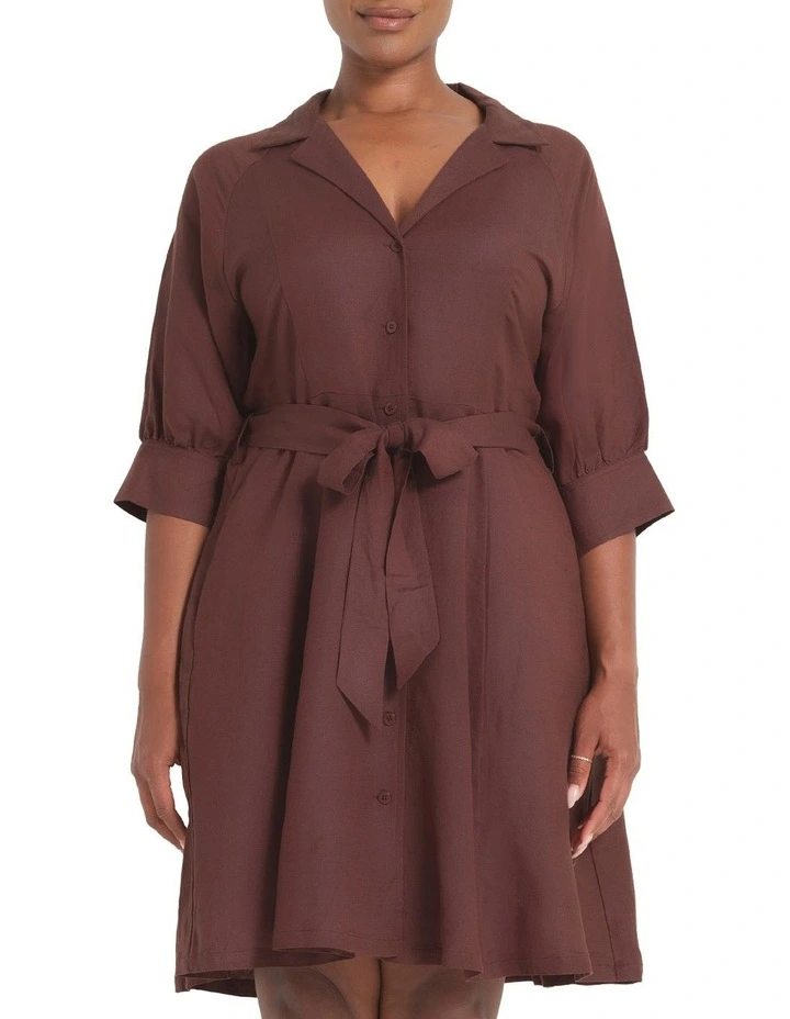 Maribel Dress in Choc image 1