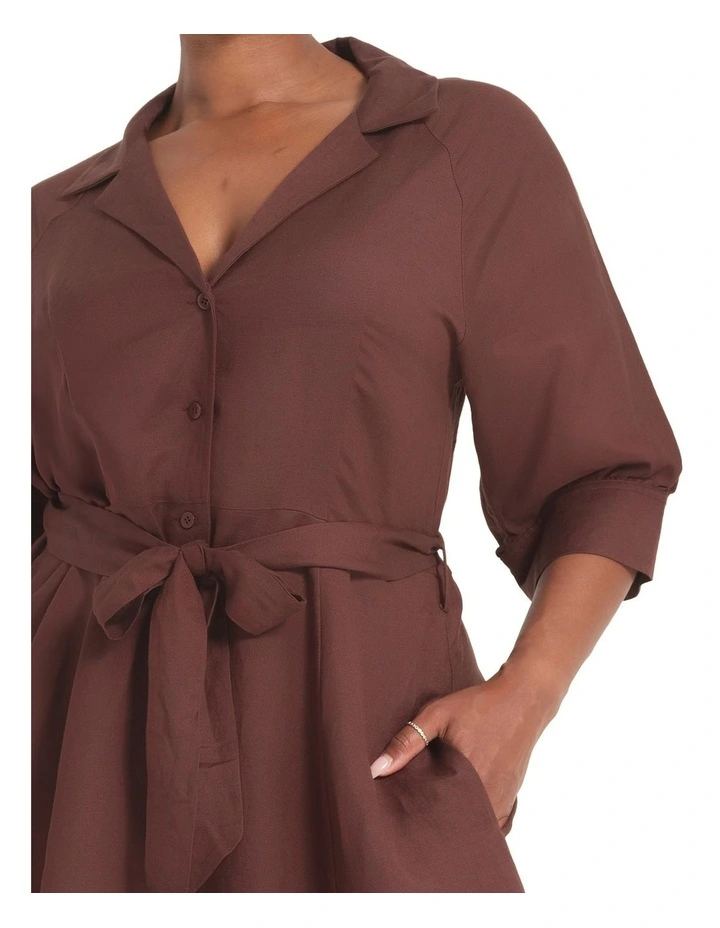 Maribel Dress in Choc image 4