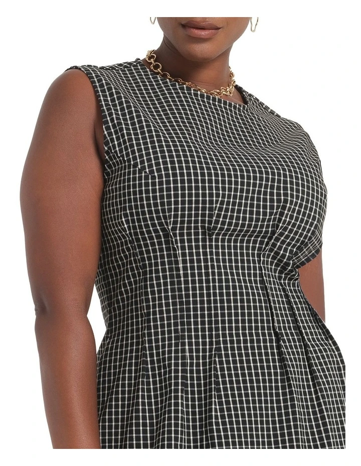 Bobbie Dress in Black/White image 4