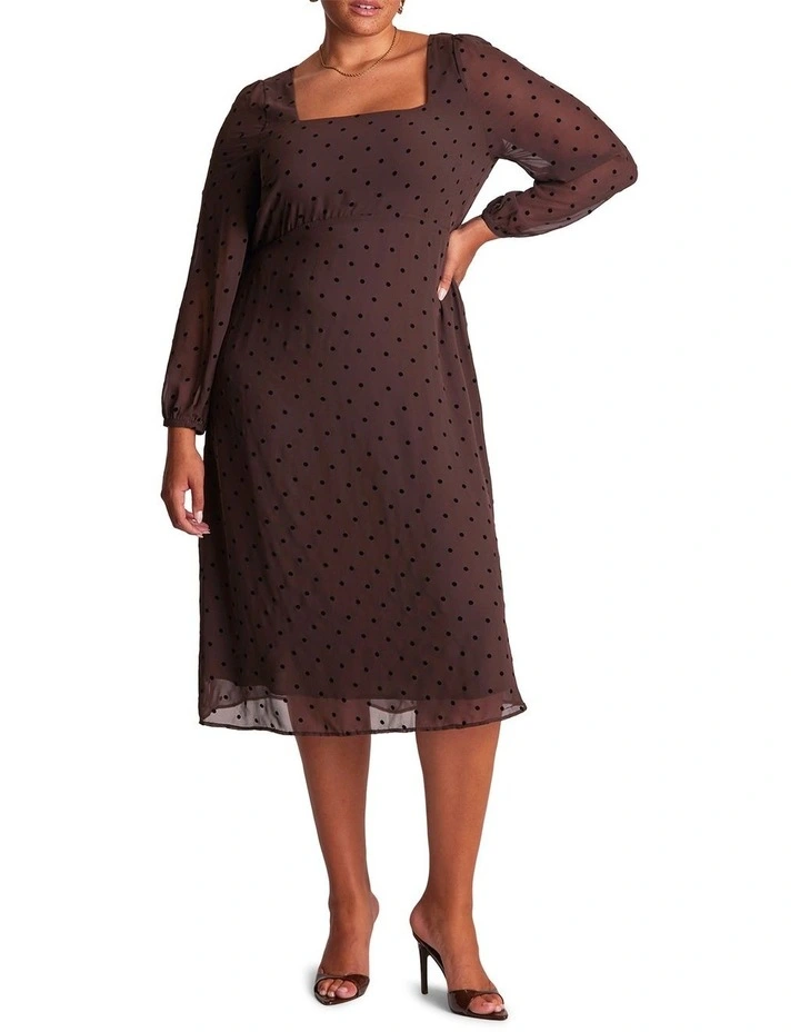 Sable Dress in Brown image 1