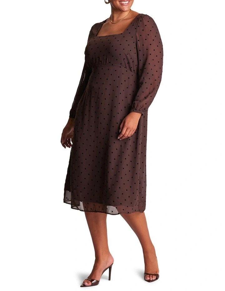 Sable Dress in Brown image 3