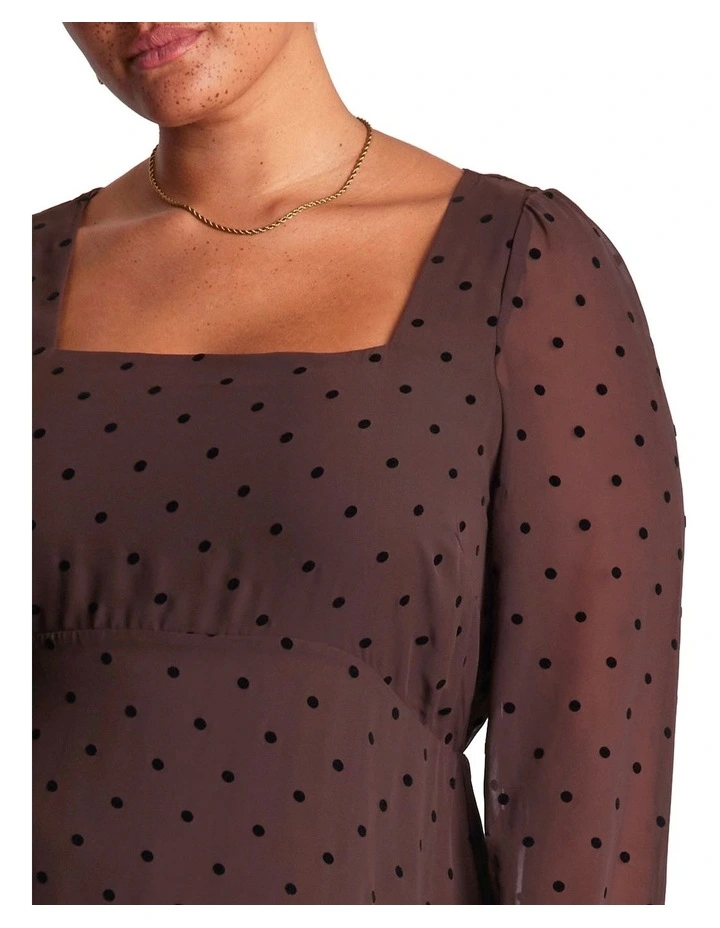 Sable Dress in Brown image 4