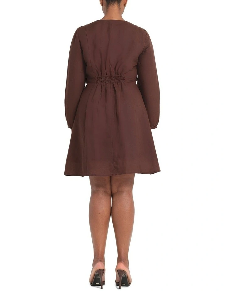 Adira Dress in Brown image 2