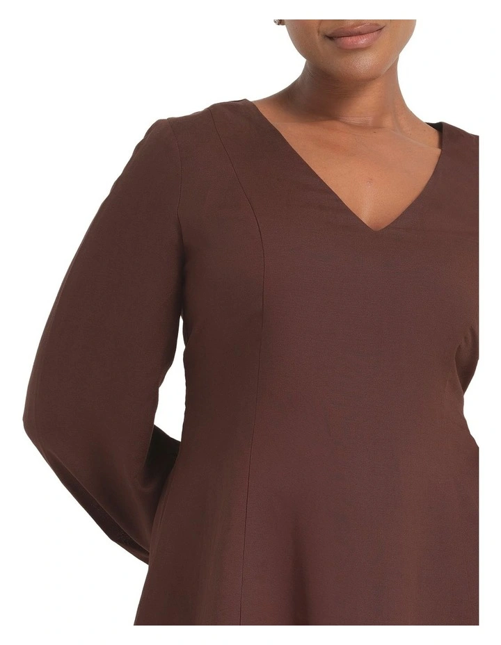 Adira Dress in Brown image 4