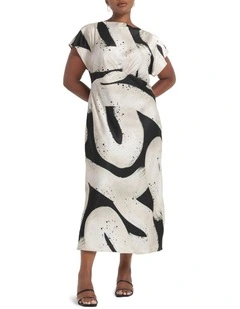 Drew Dress in Black/White