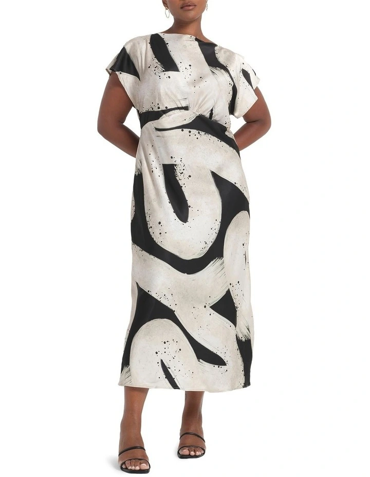 Drew Dress in Black/White image 1