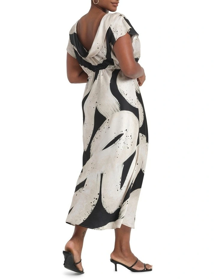 Drew Dress in Black/White image 2