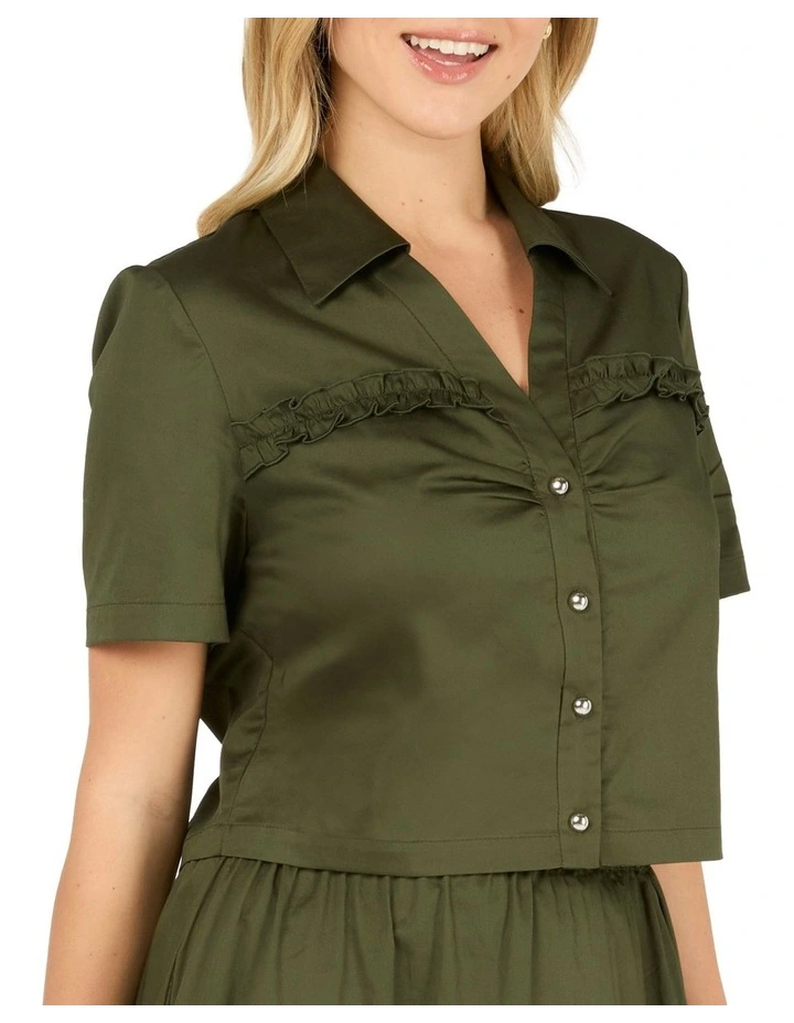 Evera Top in Green image 3