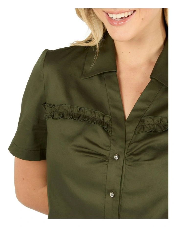 Evera Top in Green image 4
