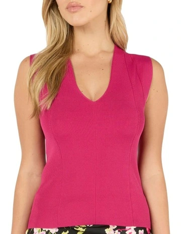 Petal Knit Top in Pink