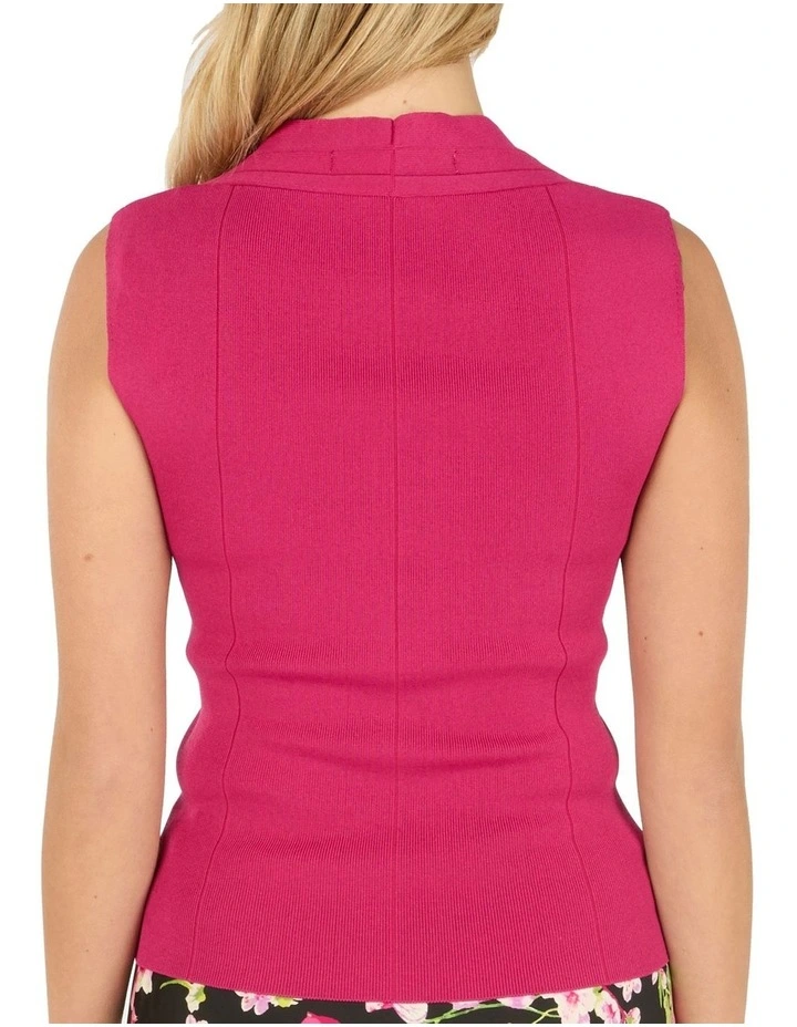 Petal Knit Top in Pink image 2