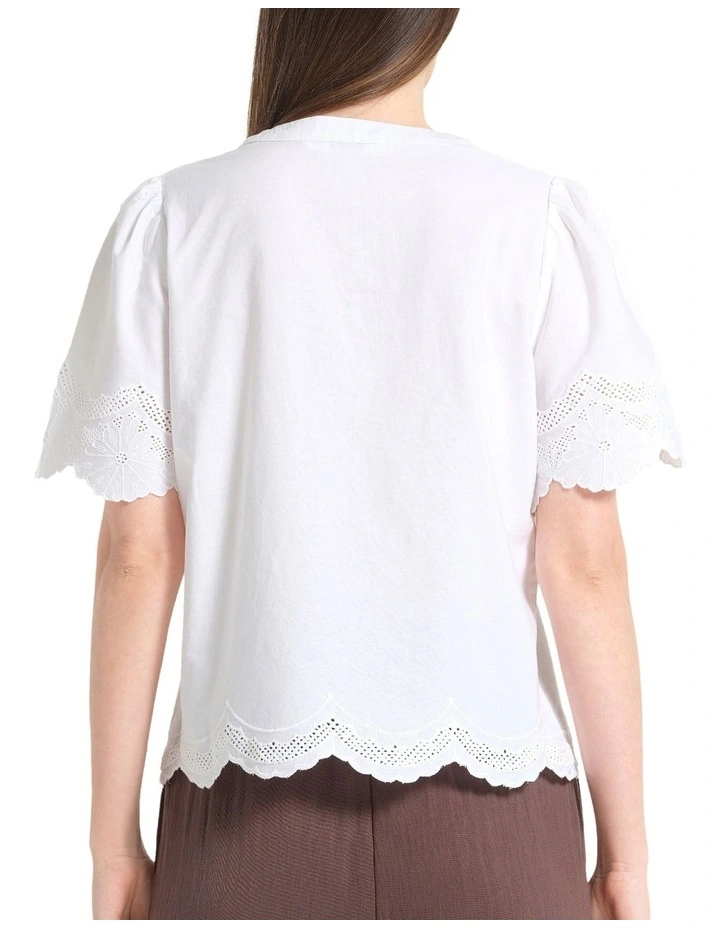 Pimelle Top in White image 2