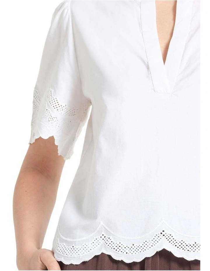 Pimelle Top in White image 4