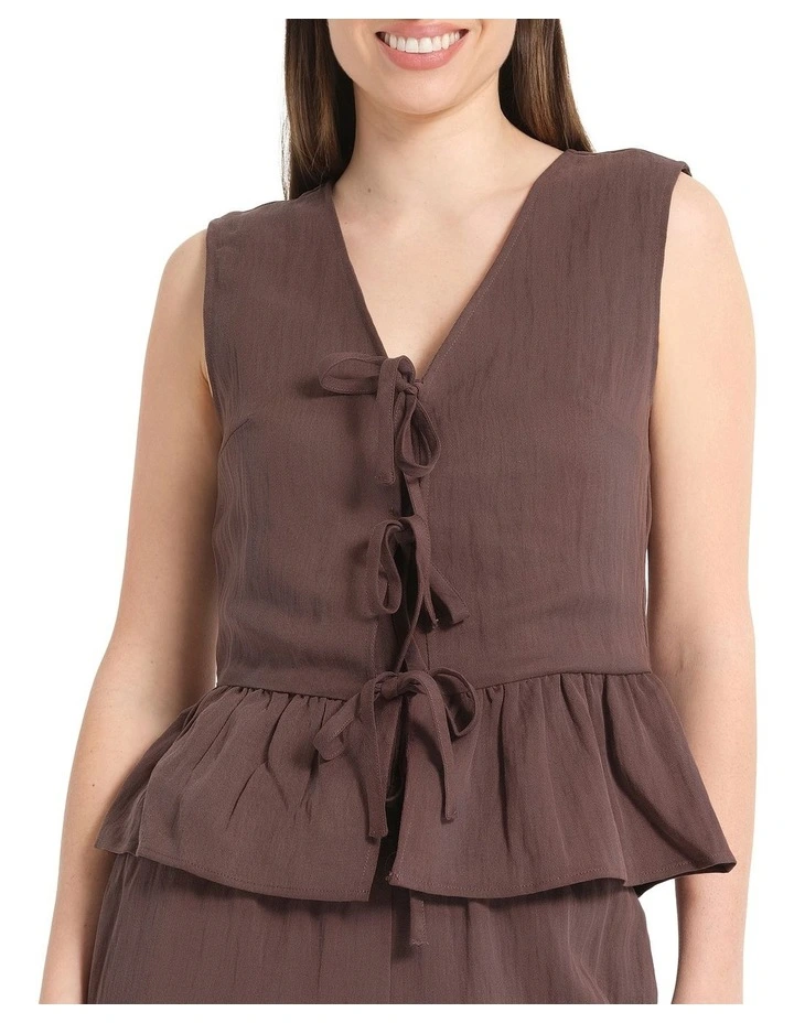 Mira Top in Brown image 1