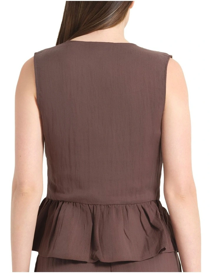 Mira Top in Brown image 2