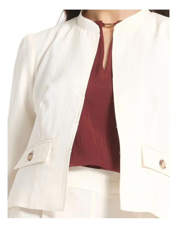 Odette Jacket in Creme image 4