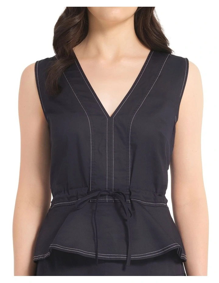 Obscura Top in Navy image 1