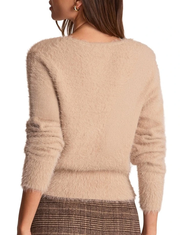 Celine Pearl Cardigan in Beige image 2