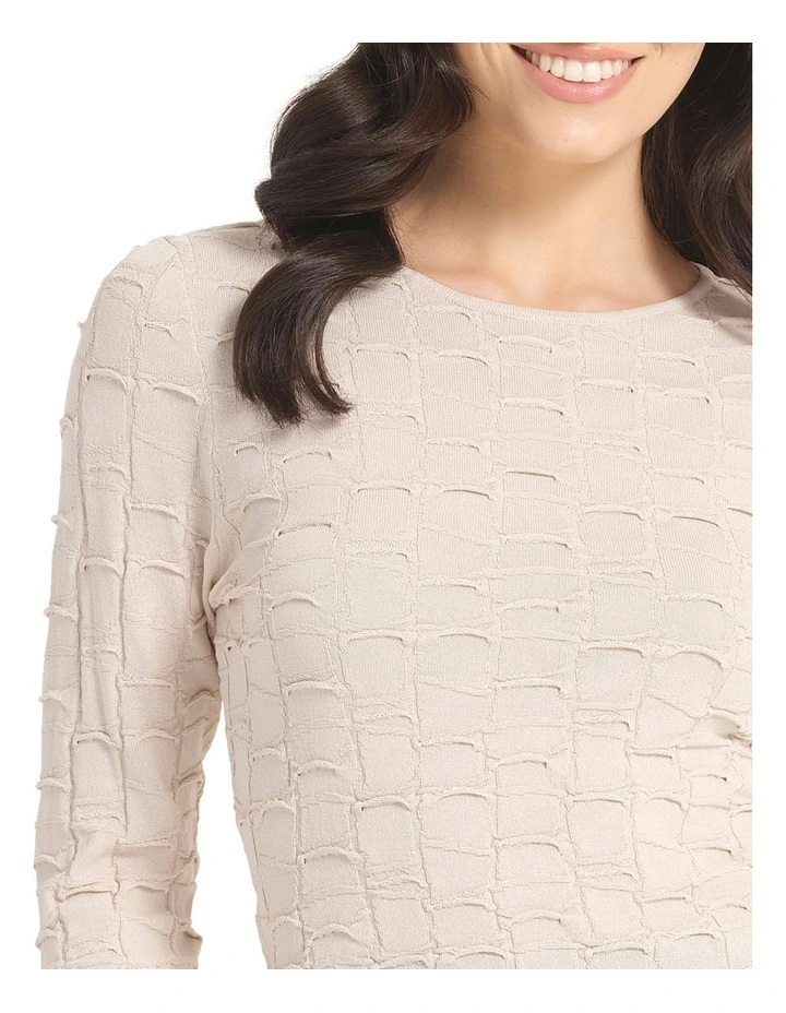 Sunelle Knit Jumper in Cream image 4