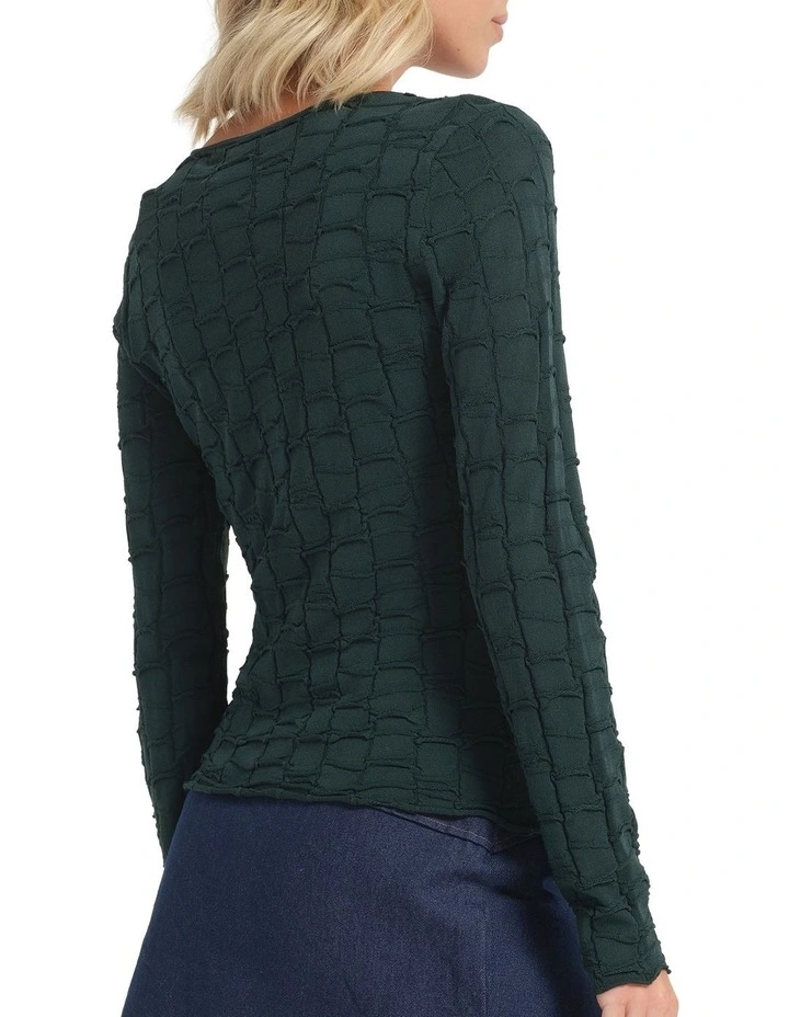 Sunelle Knit Jumper in Green image 3