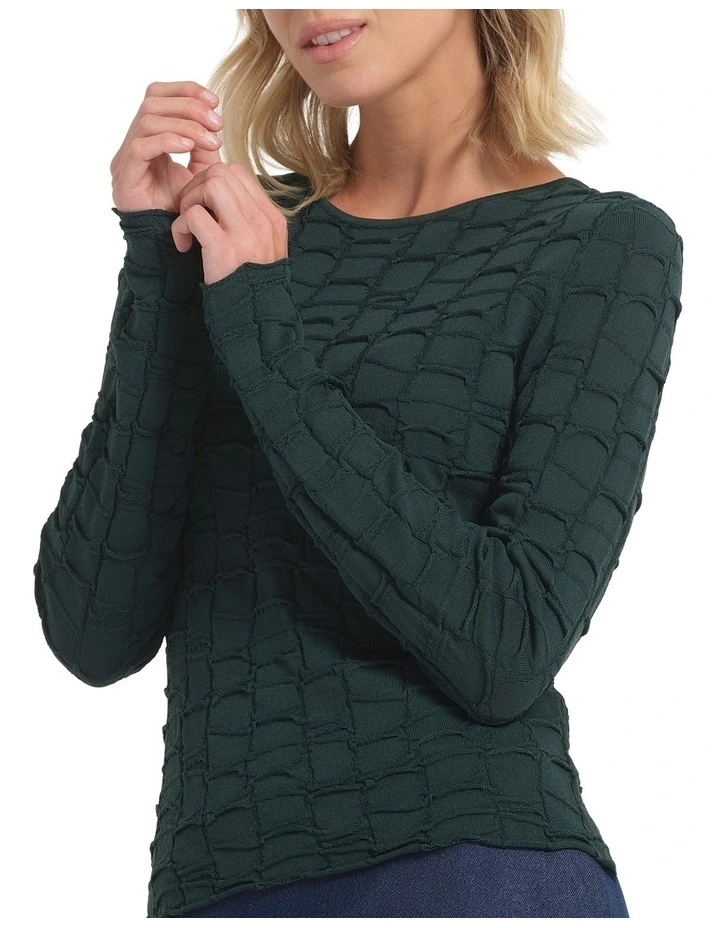 Sunelle Knit Jumper in Green image 4