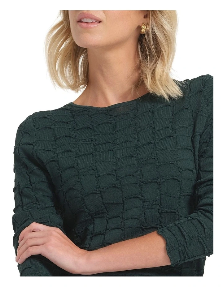 Sunelle Knit Jumper in Green image 5