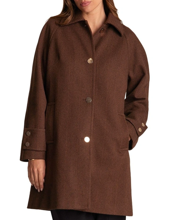 Flicker Coat in Brown image 1