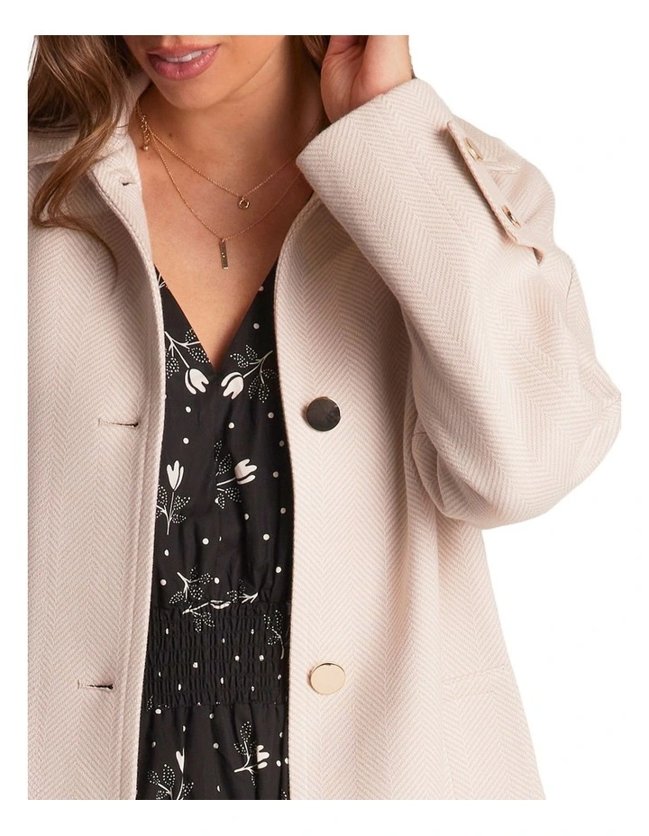 Flicker Coat in Beige image 4