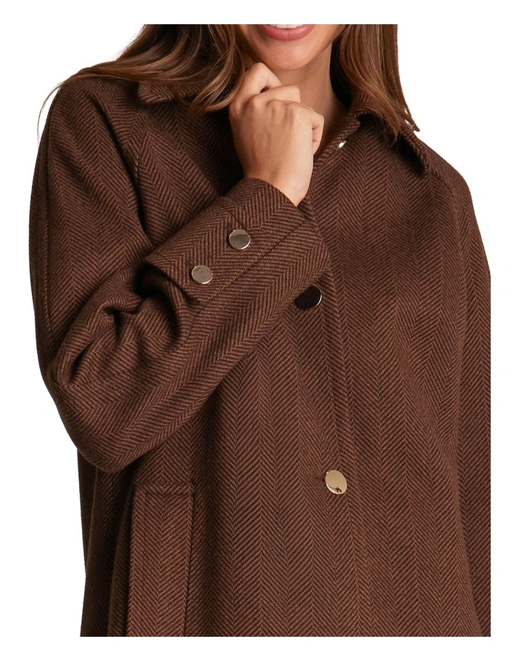 Flicker Coat in Brown image 5