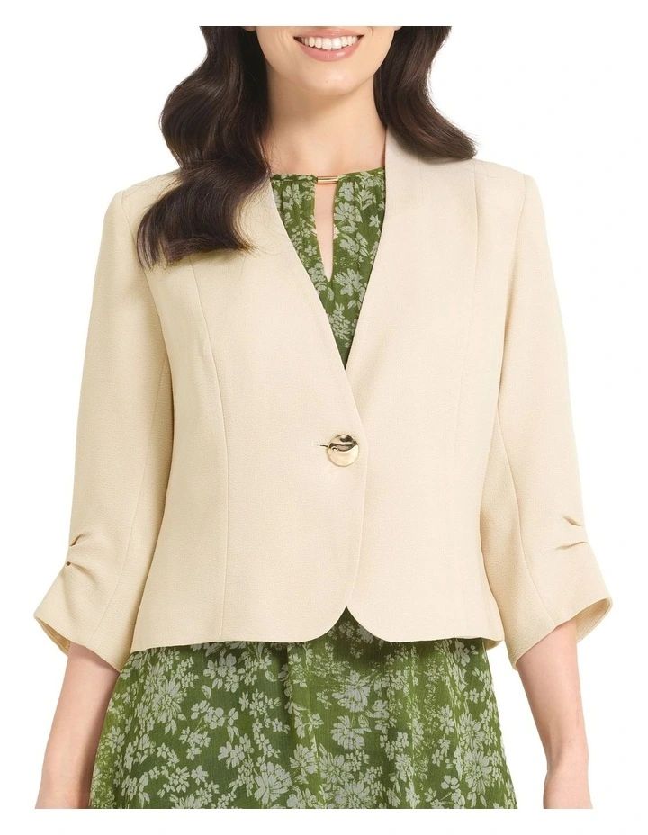 Lea Jacket in Nude image 1