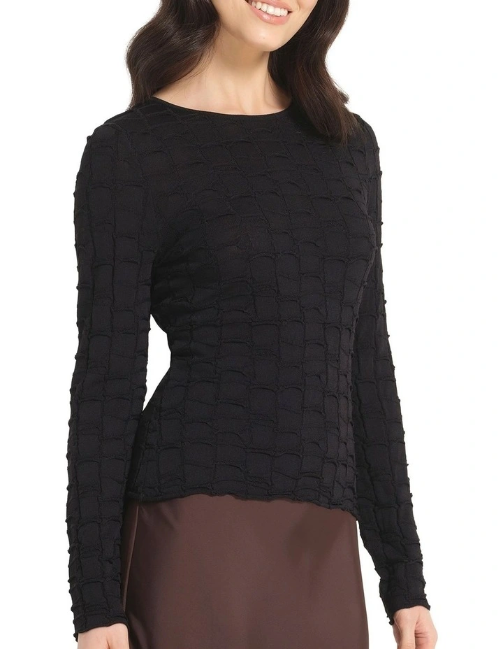 Sunelle Knit in Black image 3