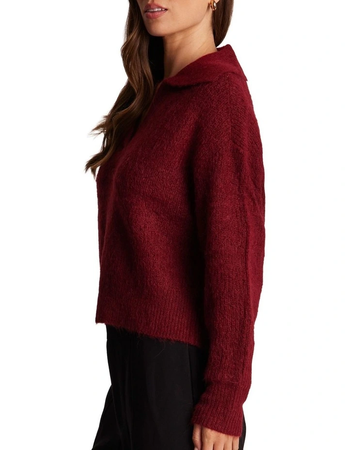 Mara Knit Top in Red image 3