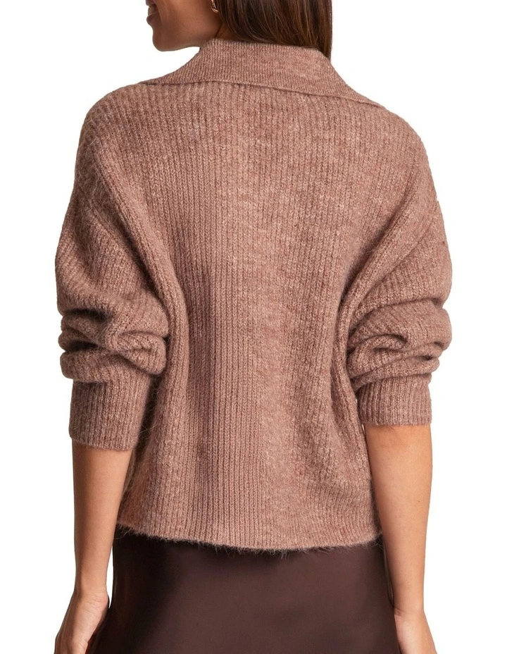 Mara Knit Top in Brown image 2