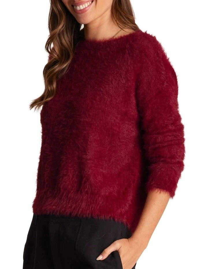 Florin Knit Top in Red image 3