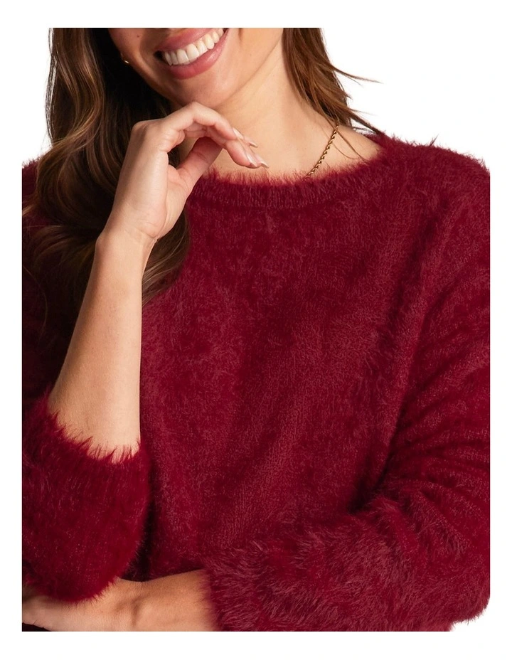 Florin Knit Top in Red image 4
